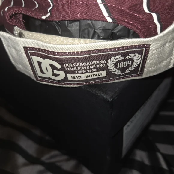 Dolce & Gabbana Men's White and Burgundy Sneakers - Picture 5 of 5